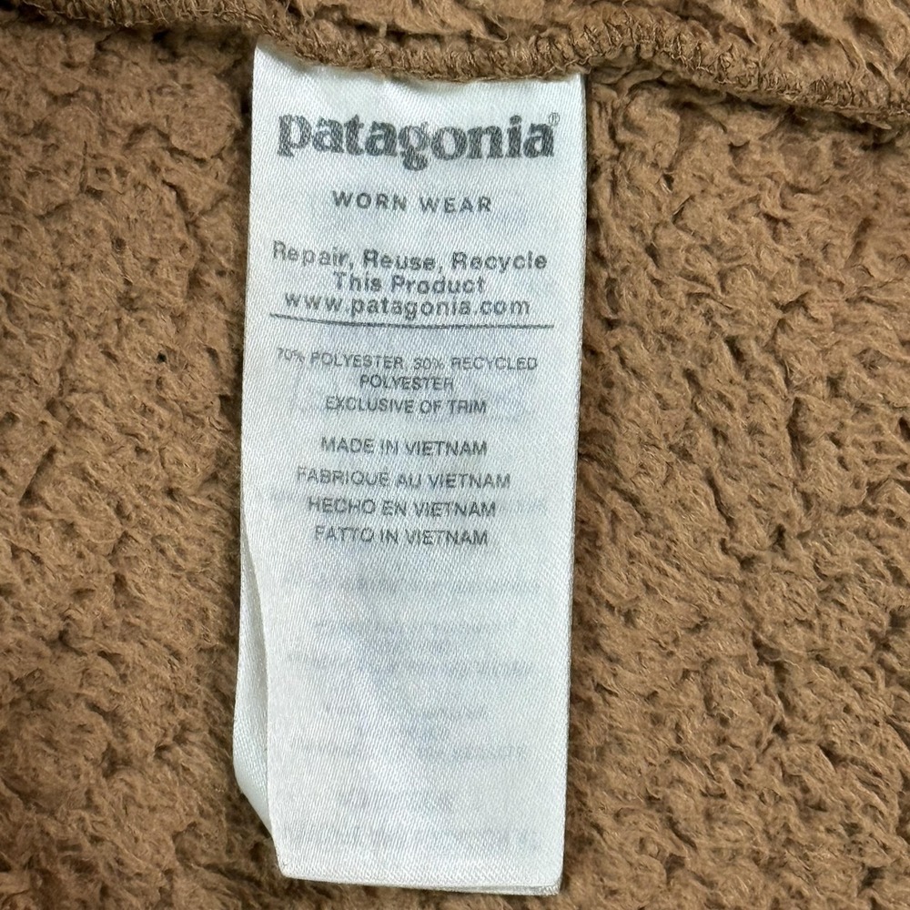 Patagonia Los Gatos Fleece Pullover Womens L Brown 1/4 Zip Sherpa Cozy #25235 - Picture 5 of 11
